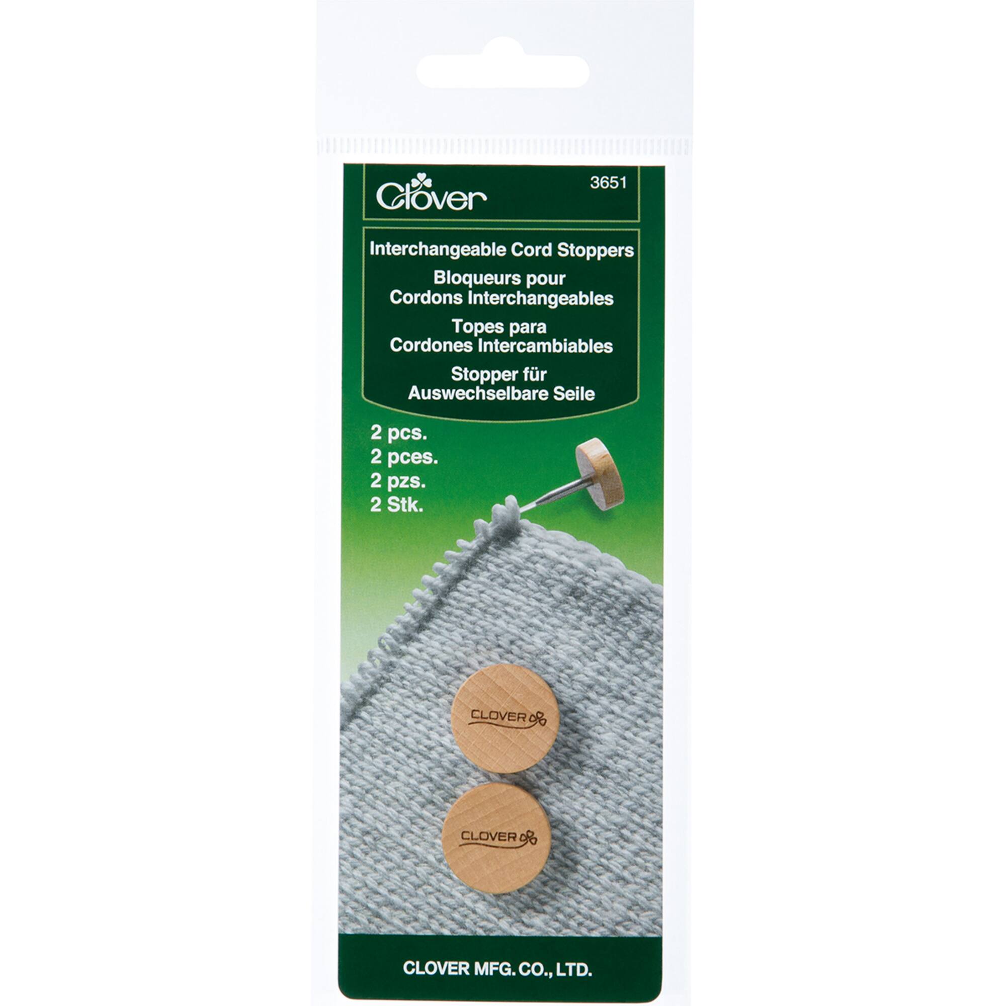 Clover Interchangeable Cord Stoppers, 2ct.